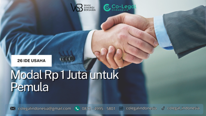 26 ide usaha modal 1 jutaa