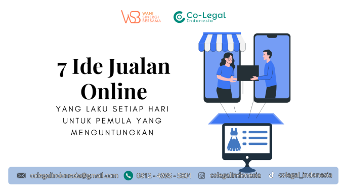 7 Ide Jualan Online