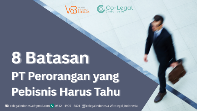 batasan pt perorangan