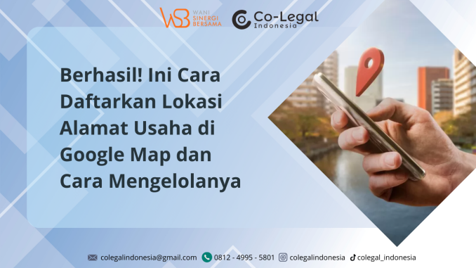 cara daftarkan lokasi alamat usahaa