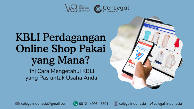 kbli perdagangan onlineshop