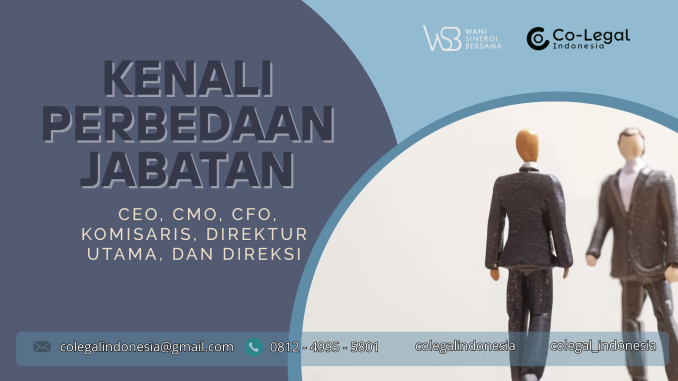 kenali perbedaan jabatan ceo