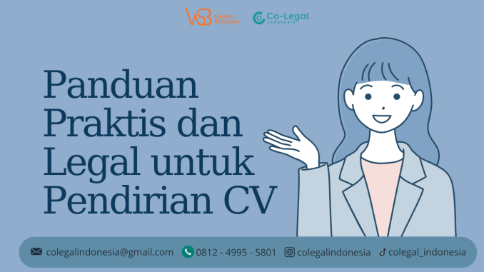 panduan praktis oendirian cv