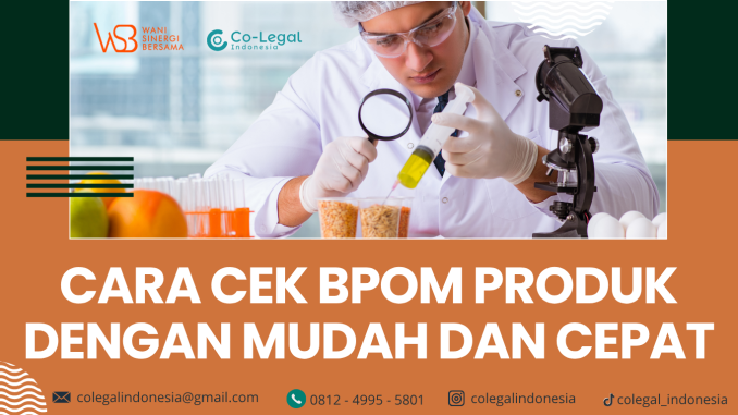 cara cek bpom produk