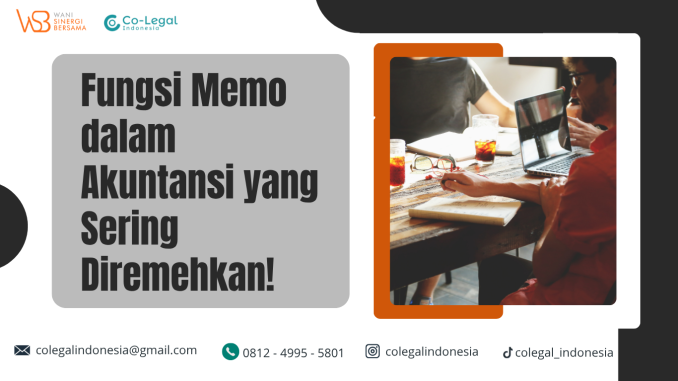 fungsi memo dalam akutansi