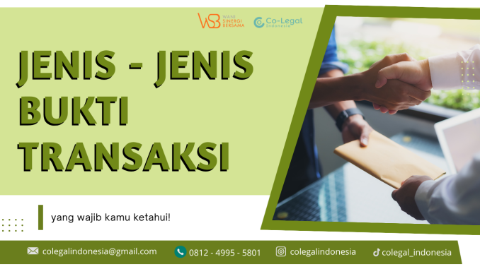 jenis bukti transaksi
