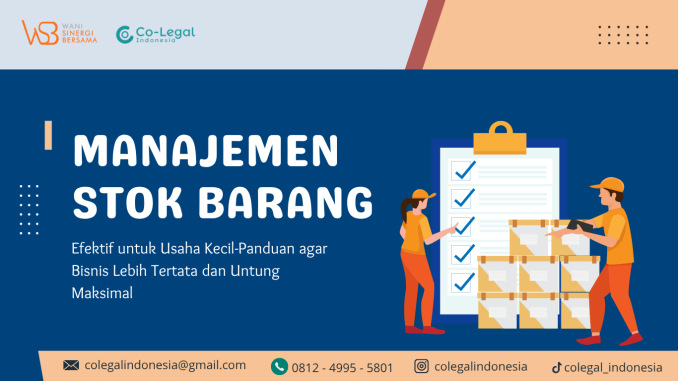 manajemen stok barang