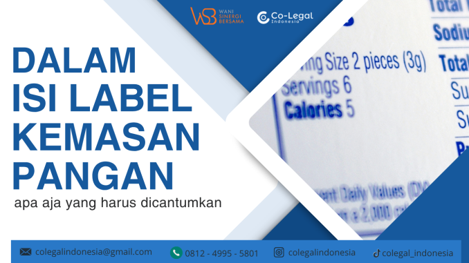 salam isi label kemasan