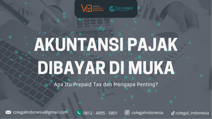akutansi pajak dibayar di muka