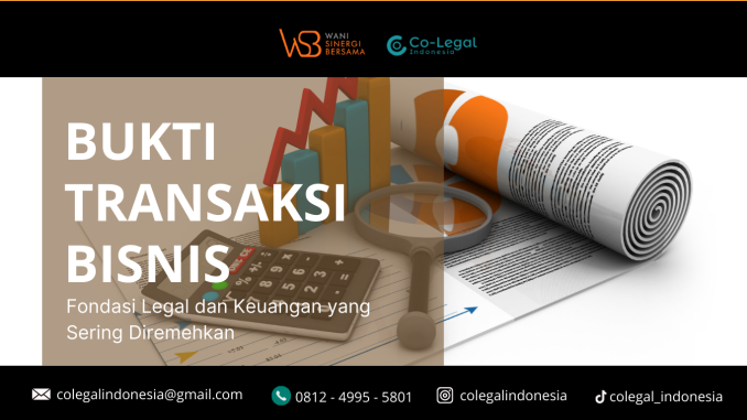 bukti transaksi bisnis