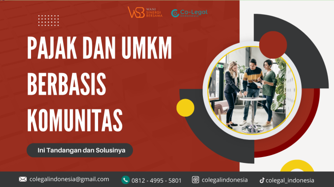 pajak dan umkm bebasis komunitas