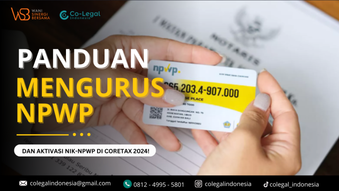 panduaan mengurus npwp
