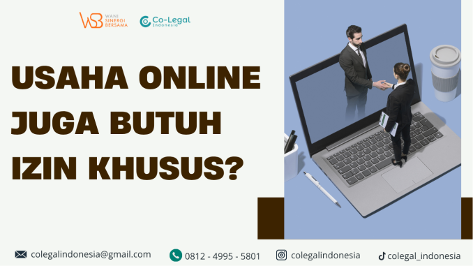 usaha online juga butuh izin